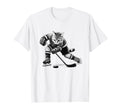Cat Playing Hockey Kitten Lover T-Shirt - Fun Novelty Design Men Women - T-Shirt, Sweatshirt, Hoodie