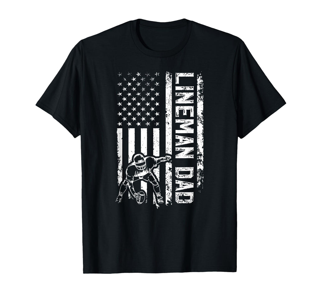 Football Line Dad Football Lineman Father T-Shirt - Unique Graphic Unisex - T-Shirt, Sweatshirt, Hoodie
