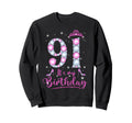 91 Its My Birthday 91 Years Old 91St Sweatshirt - Minimalist Print Unisex - T-Shirt, Sweatshirt, Hoodie