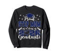 Super Proud Step Mom 2026 Graduate Sweatshirt - Aesthetic Graphic Unisex - T-Shirt, Sweatshirt, Hoodie