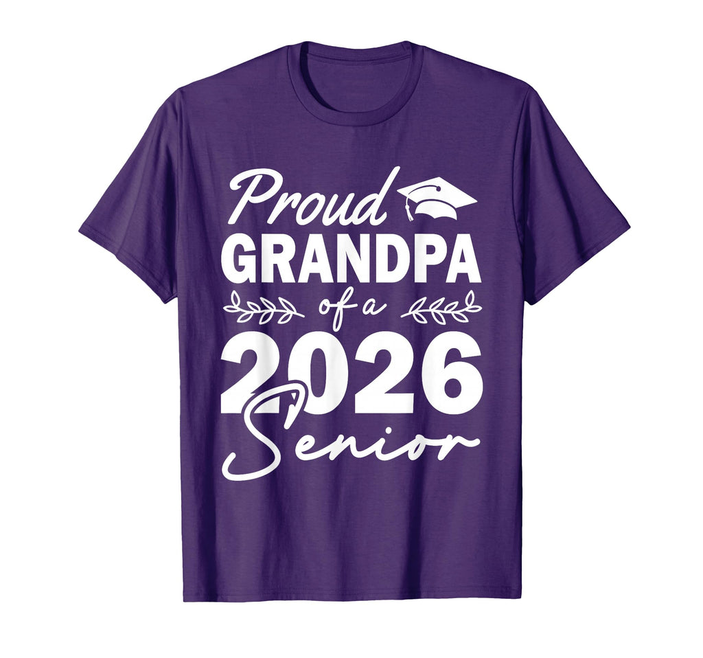 Senior 2026 Proud Grandpa Class 2026 T-Shirt - Trendy Graphic for Adults - T-Shirt, Sweatshirt, Hoodie