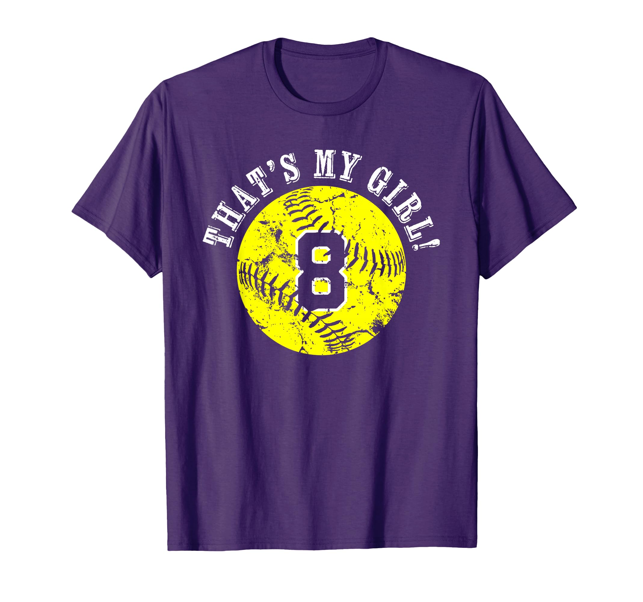 Unique Thats My 8 Softball Player T-Shirt - Aesthetic Graphic for Adults - T-Shirt, Sweatshirt, Hoodie
