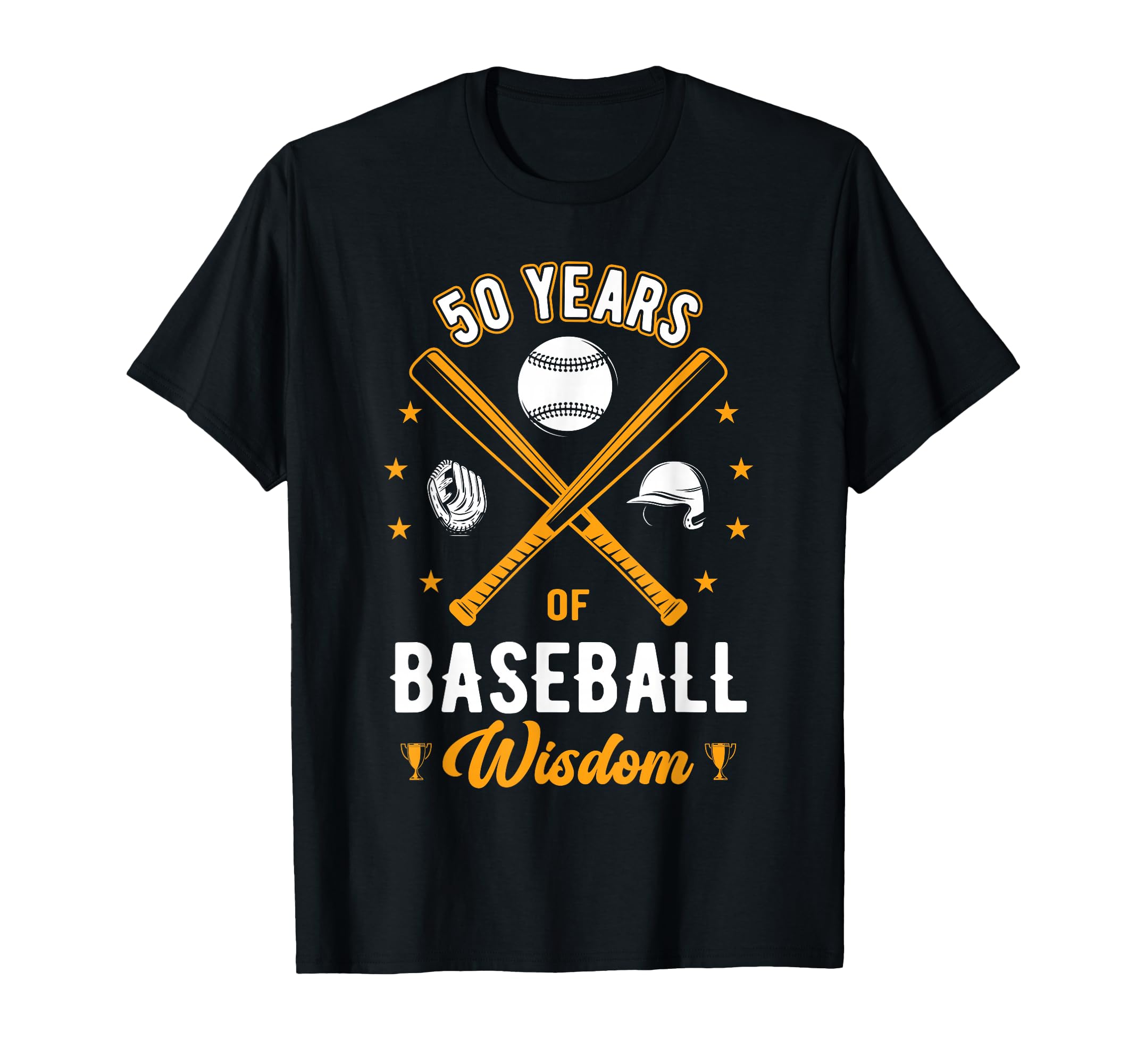 50 Years Baseball Wisdom Sport 50Th T-Shirt - Aesthetic Graphic Unisex - T-Shirt, Sweatshirt, Hoodie