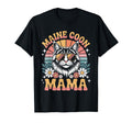 Maine Coon Cat Mama Floral 60S 70S T-Shirt - Graphic Print for Adults - T-Shirt, Sweatshirt, Hoodie