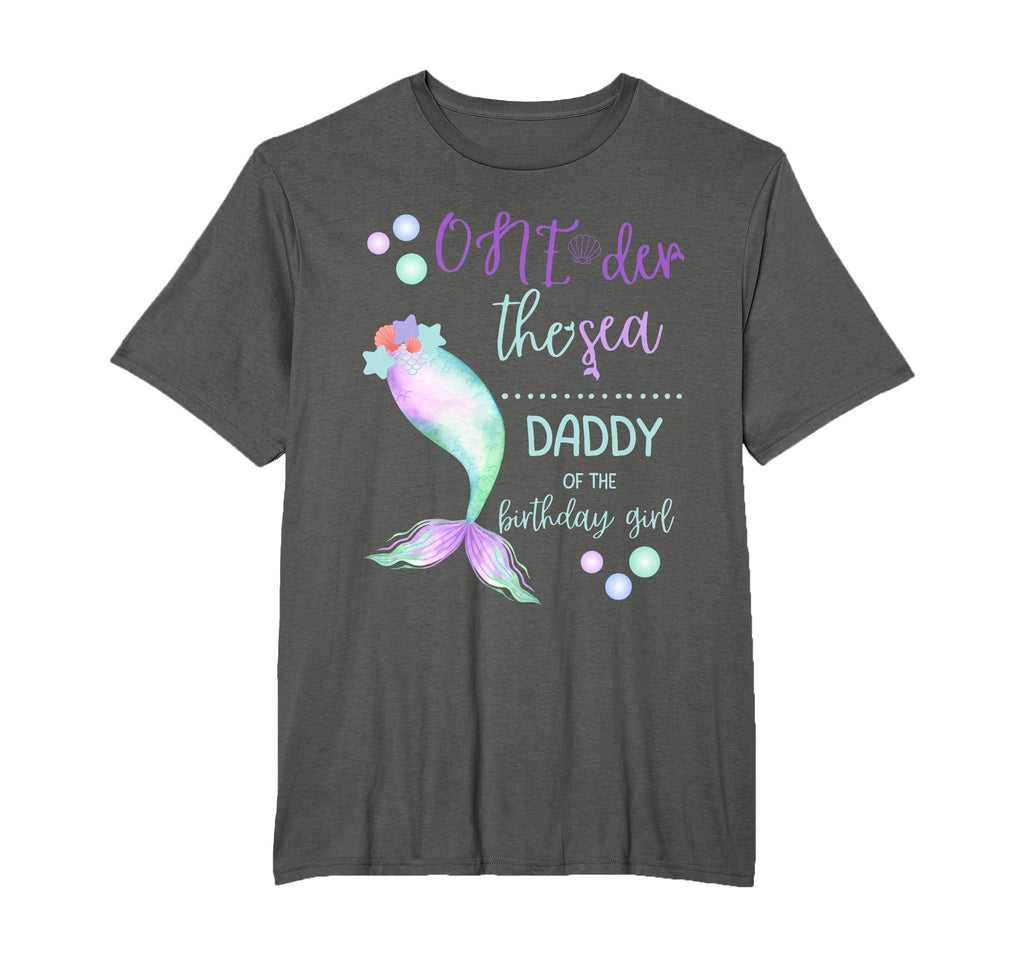 Daddy 1St Birthday Mermaid Oneder Sea T-Shirt - Unique Graphic Men Women - T-Shirt, Sweatshirt, Hoodie
