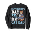 Happy Fathers Day To Best Laperm Cat Sweatshirt - Graphic Print Men Women - T-Shirt, Sweatshirt, Hoodie