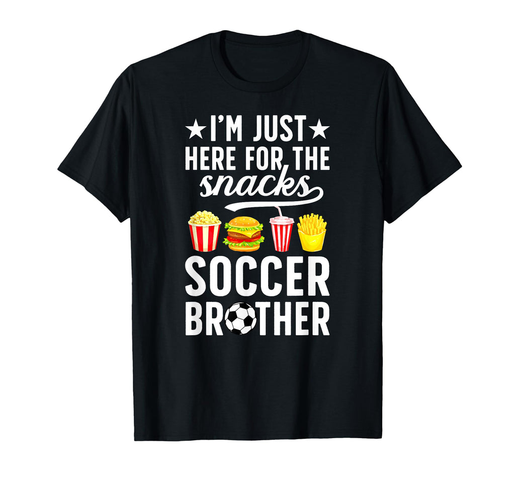 Here Snacks Soccer Brother Soccer Player T-Shirt - Unique Graphic Men Women - T-Shirt, Sweatshirt, Hoodie