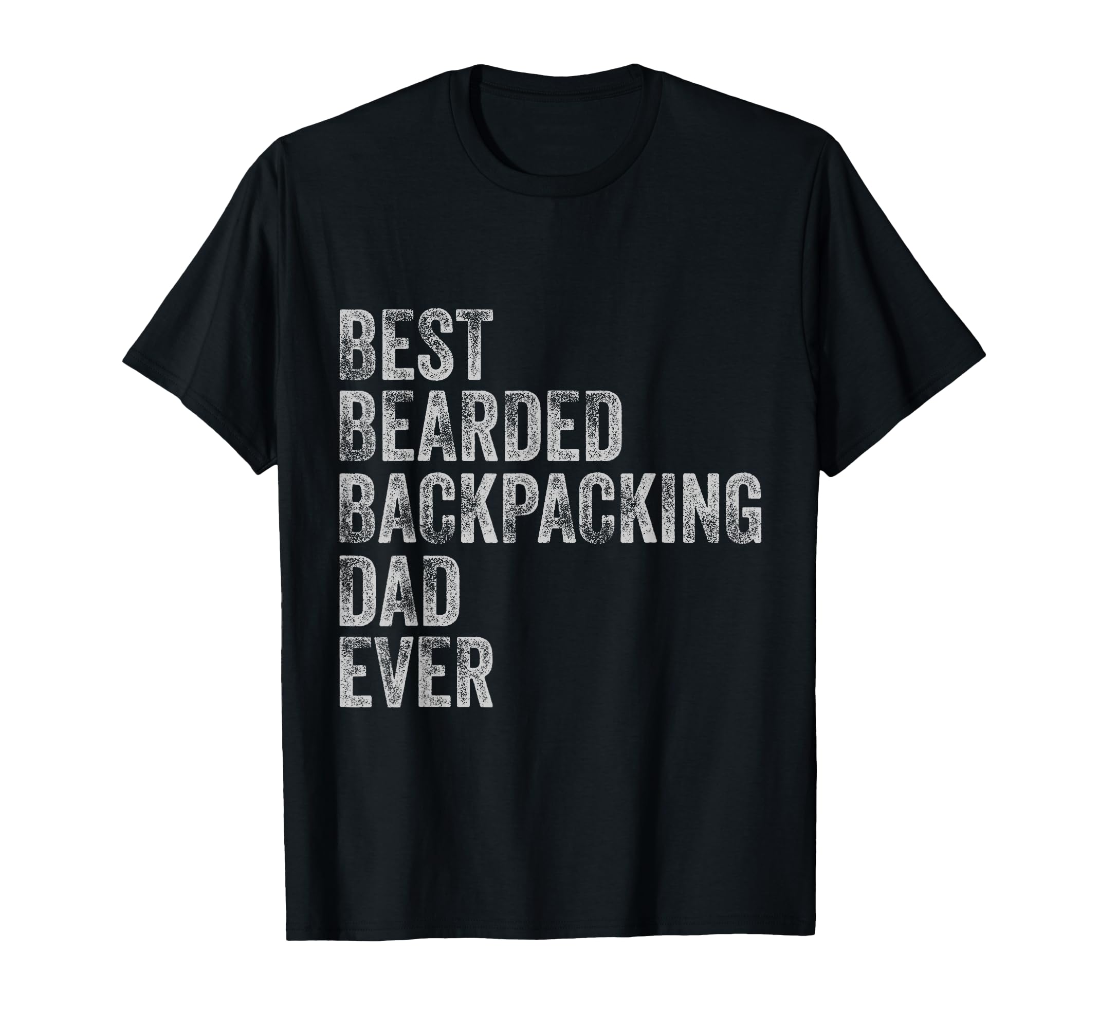 Best Bearded Backpacking Dad Fathers T-Shirt - Custom Art Print for Adults - T-Shirt, Sweatshirt, Hoodie