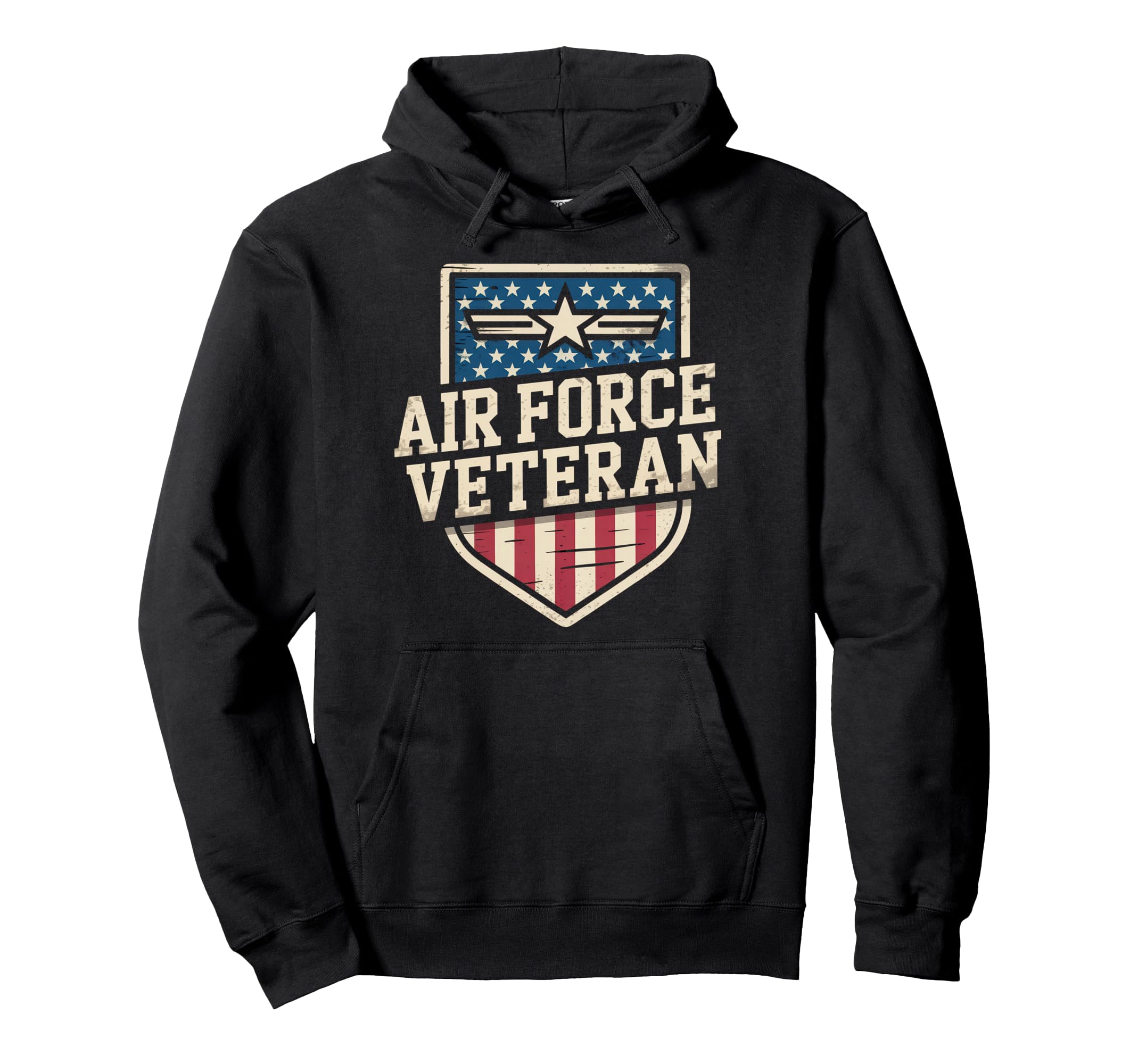 Air Force Veteran Us American Flag Dad Hoodie - Unique Graphic Men Women - T-Shirt, Sweatshirt, Hoodie