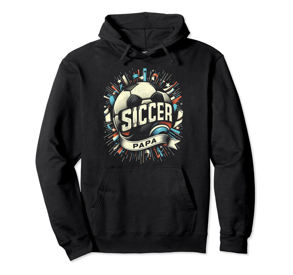 Soccer Papa Family Matching Dad Fathers Day Hoodie - Trendy Graphic Unisex - T-Shirt, Sweatshirt, Hoodie