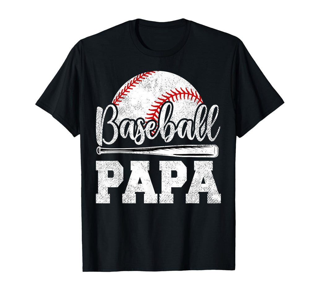 Baseball Papa Baseball Player Game T-Shirt - Custom Art Print for Adults - T-Shirt, Sweatshirt, Hoodie