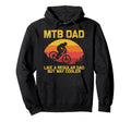 Mountain Biking Dad Father Biker Mtb Hoodie - Minimalist Print Men Women - T-Shirt, Sweatshirt, Hoodie