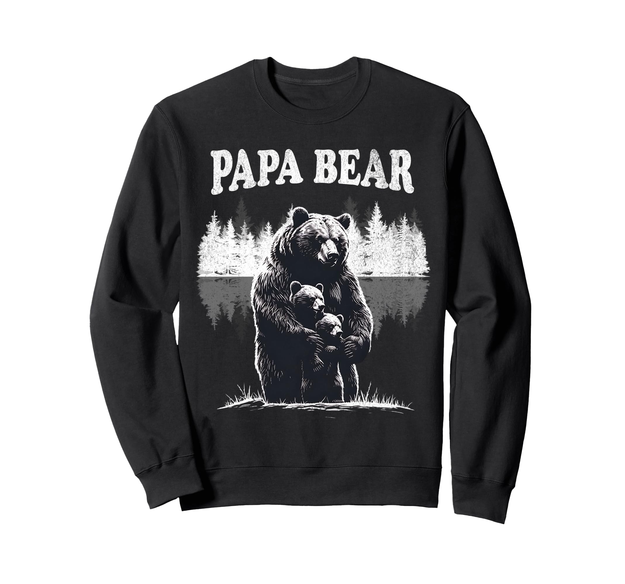 Papa Bear Bear Pajamas Fathers Day Sweatshirt - Graphic Print Men Women - T-Shirt, Sweatshirt, Hoodie