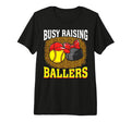 Busy Raising Ballers Softball Hockey T-Shirt - Graphic Print for Adults - T-Shirt, Sweatshirt, Hoodie