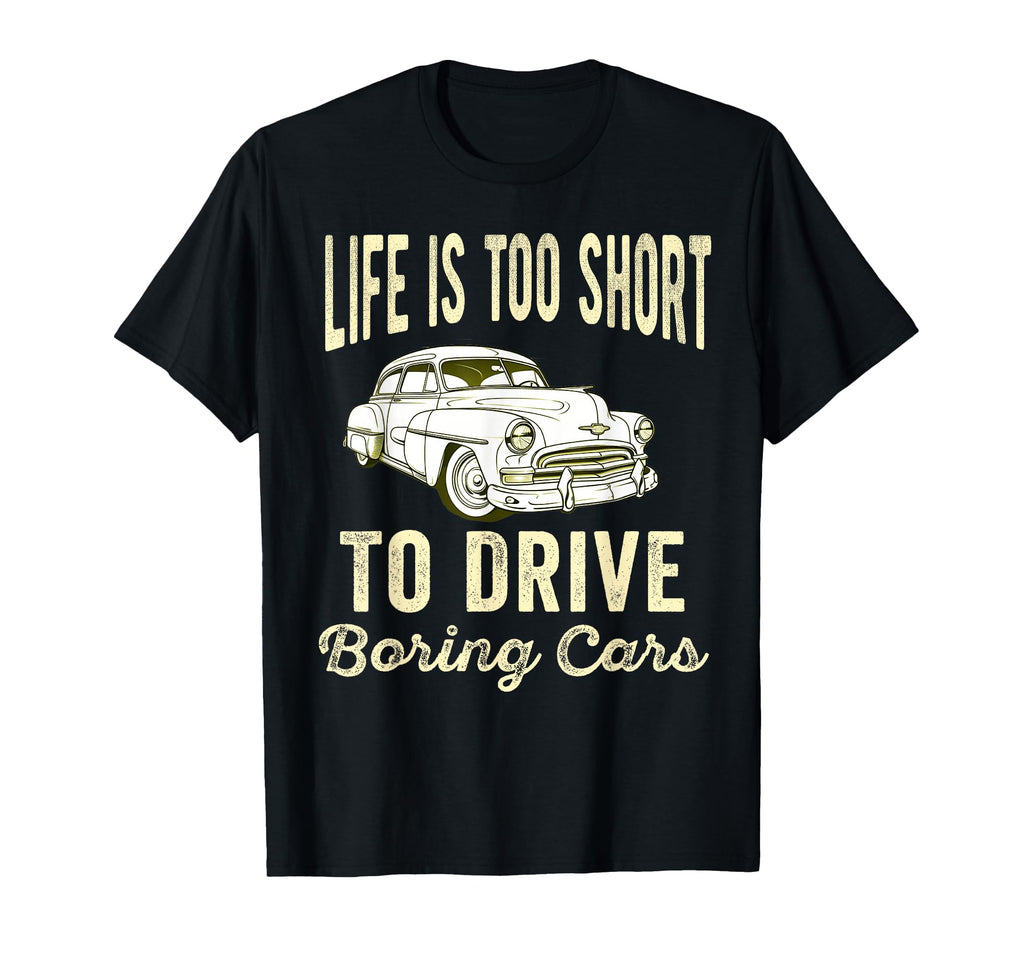 Car Funny Old Cars Lover Dad Father T-Shirt - Trendy Graphic Unisex - T-Shirt, Sweatshirt, Hoodie