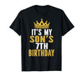 Its My Sons 7Th Birthday 7 Years Old T-Shirt - Aesthetic Graphic Men Women - T-Shirt, Sweatshirt, Hoodie