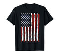 American Flag Baseball Dad 4Th July T-Shirt - Trendy Graphic Unisex - T-Shirt, Sweatshirt, Hoodie