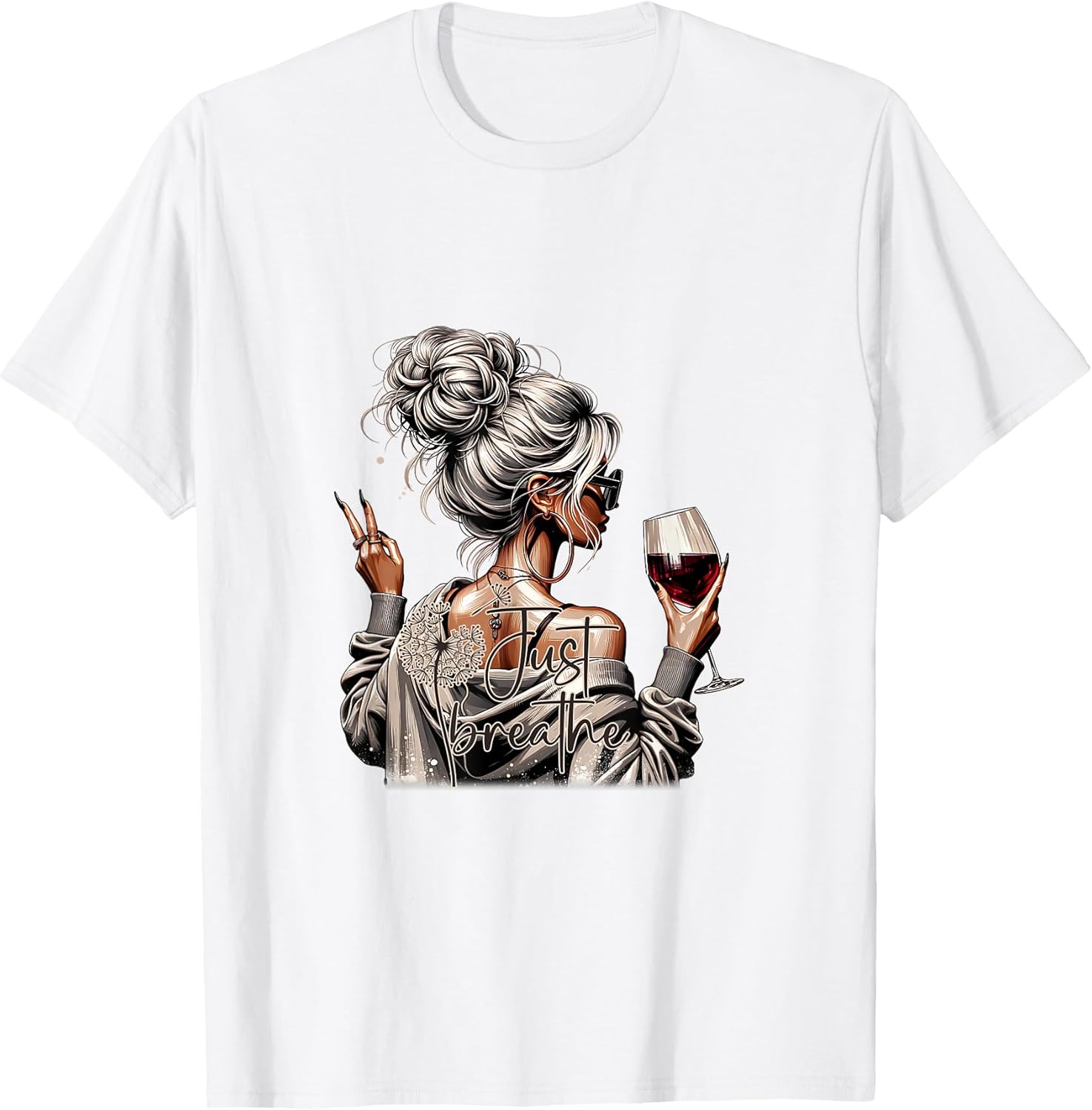 Motivational Sugar Skull Sayings - Adult & Kids T-Shirts, Sweatshirts & Hoodies apparel design preview 1