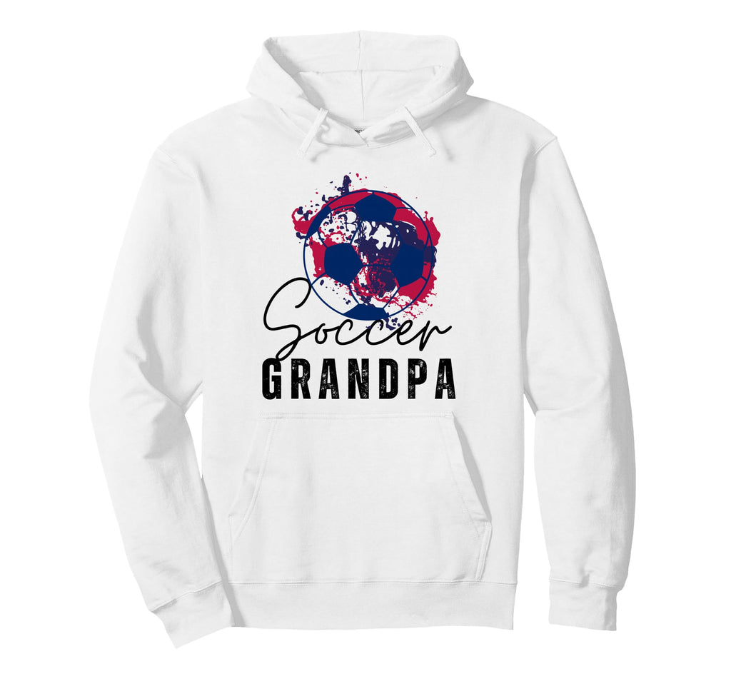 Funny Grandpa Proud Soccer Lover Papa Hoodie - Minimalist Print Unisex - T-Shirt, Sweatshirt, Hoodie