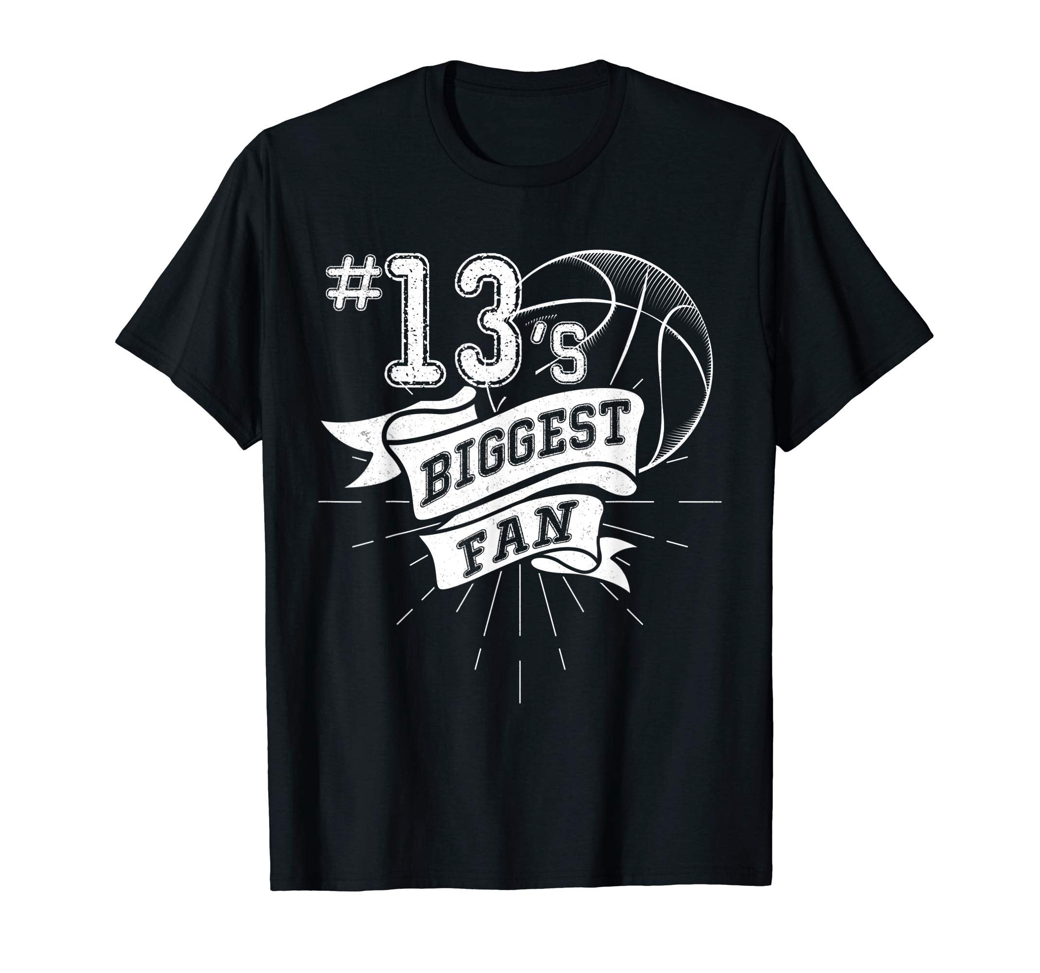 Biggest Fan Baseball Player Number 13 T-Shirt - Unique Graphic Men Women - T-Shirt, Sweatshirt, Hoodie