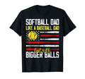 Softball Dad Like Baseball Dad Definition T-Shirt - Trendy Graphic Unisex - T-Shirt, Sweatshirt, Hoodie