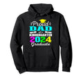 Proud Dad Kindergarten Graduate Hoodie - Fun Novelty Design for Adults - T-Shirt, Sweatshirt, Hoodie