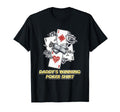 Daddys Winning Poker Card Game Dad Card T-Shirt - Unique Graphic Unisex - T-Shirt, Sweatshirt, Hoodie