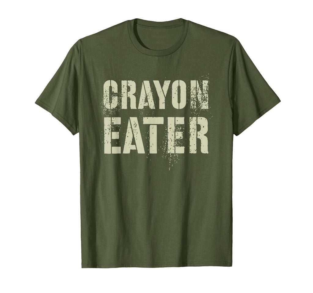 Funny Crayon Eater Proud Military Dad T-Shirt - Custom Art Print Men Women - T-Shirt, Sweatshirt, Hoodie