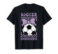 Soccer Sister Ball Purple Coquette Bow T-Shirt - Fun Novelty Design Unisex - T-Shirt, Sweatshirt, Hoodie