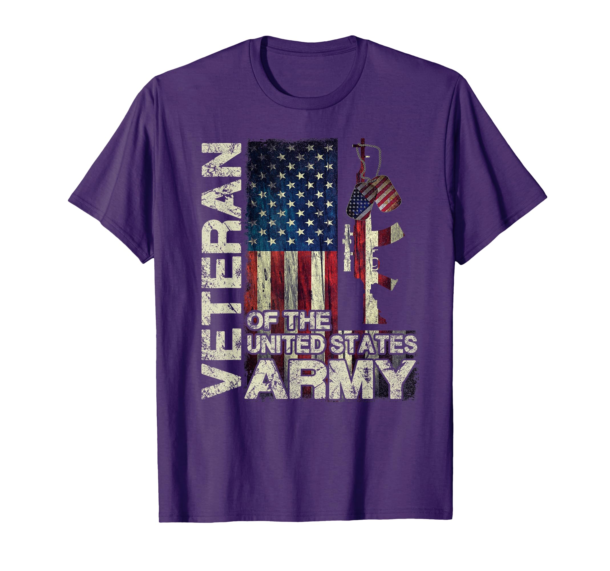 Distressed American Flag Us Army T-Shirt - Custom Art Print Men Women - T-Shirt, Sweatshirt, Hoodie