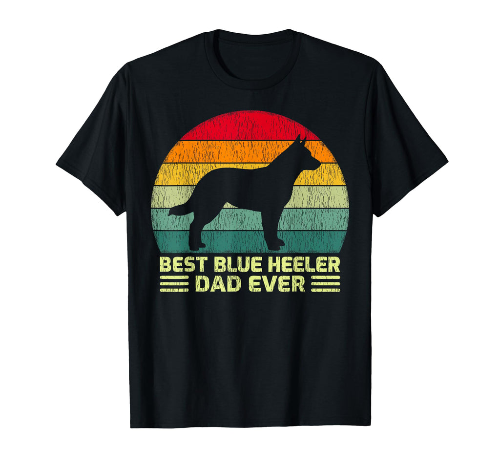 Funny Best Blue Heeler Dad Ever T-Shirt - Minimalist Print for Adults - T-Shirt, Sweatshirt, Hoodie