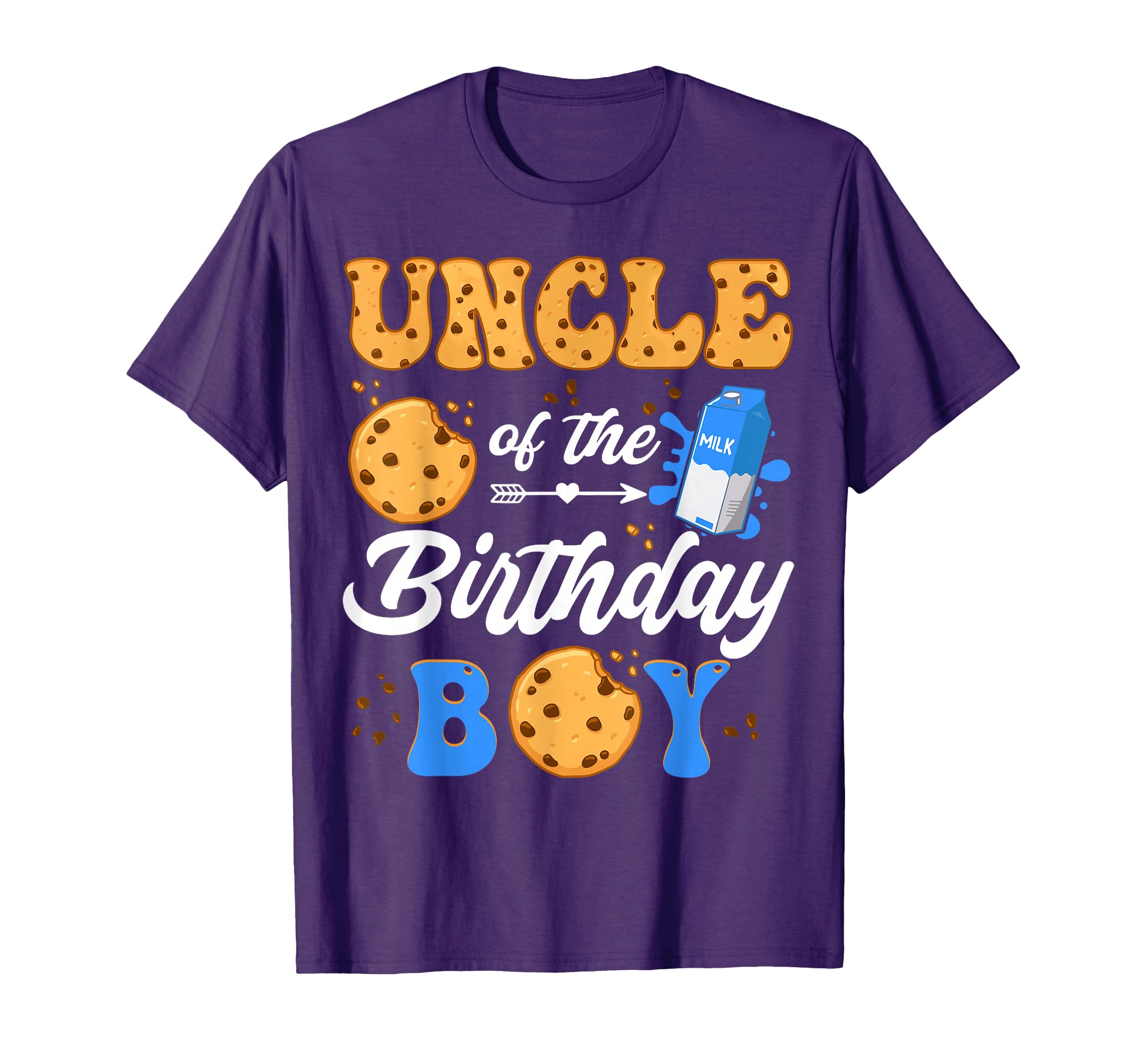 Uncle Birthday Milk And Cookies 1St T-Shirt - Minimalist Print for Adults - T-Shirt, Sweatshirt, Hoodie