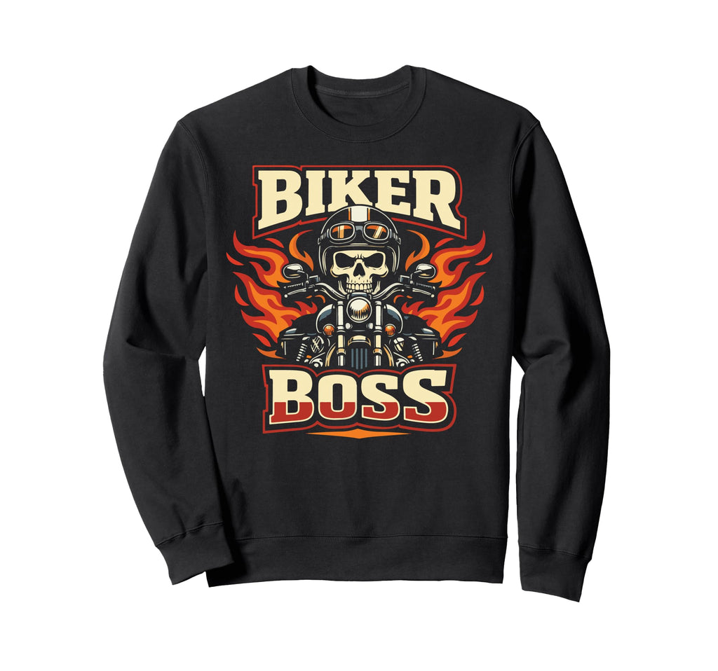 Motorcycle Biker Biker Boss Sweatshirt - Unique Graphic for Adults - T-Shirt, Sweatshirt, Hoodie