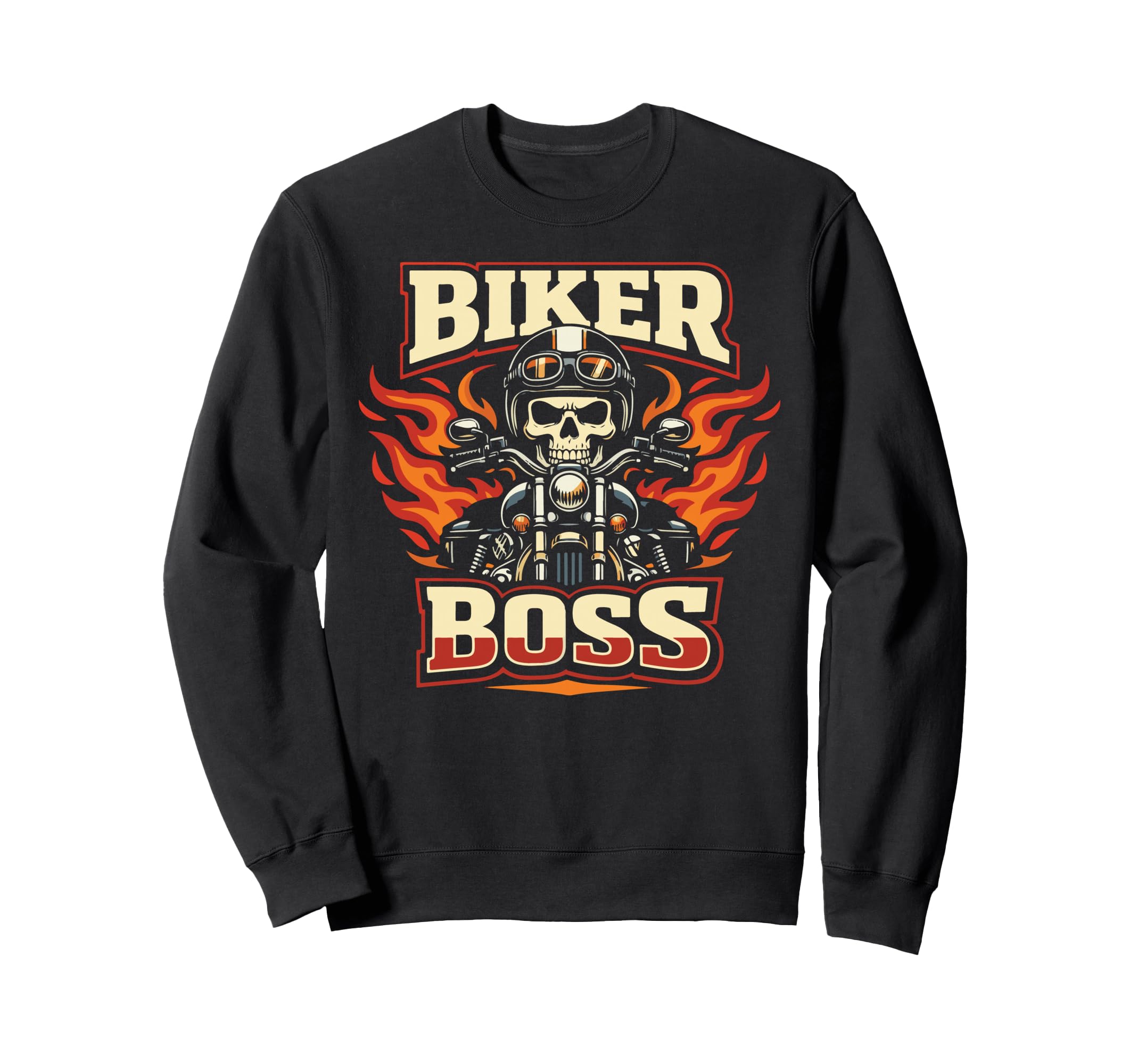 Motorcycle Biker Biker Boss Sweatshirt - Unique Graphic for Adults - T-Shirt, Sweatshirt, Hoodie