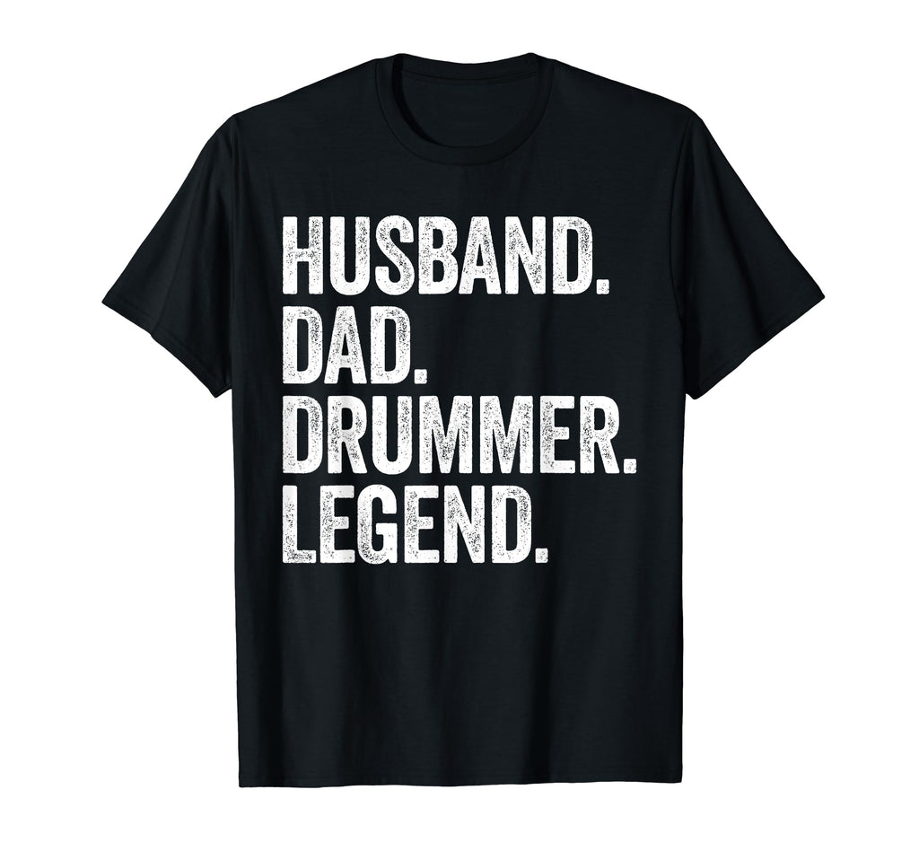 Husband Dad Drummer Funny Drum Drumming T-Shirt - Minimalist Print Unisex - T-Shirt, Sweatshirt, Hoodie
