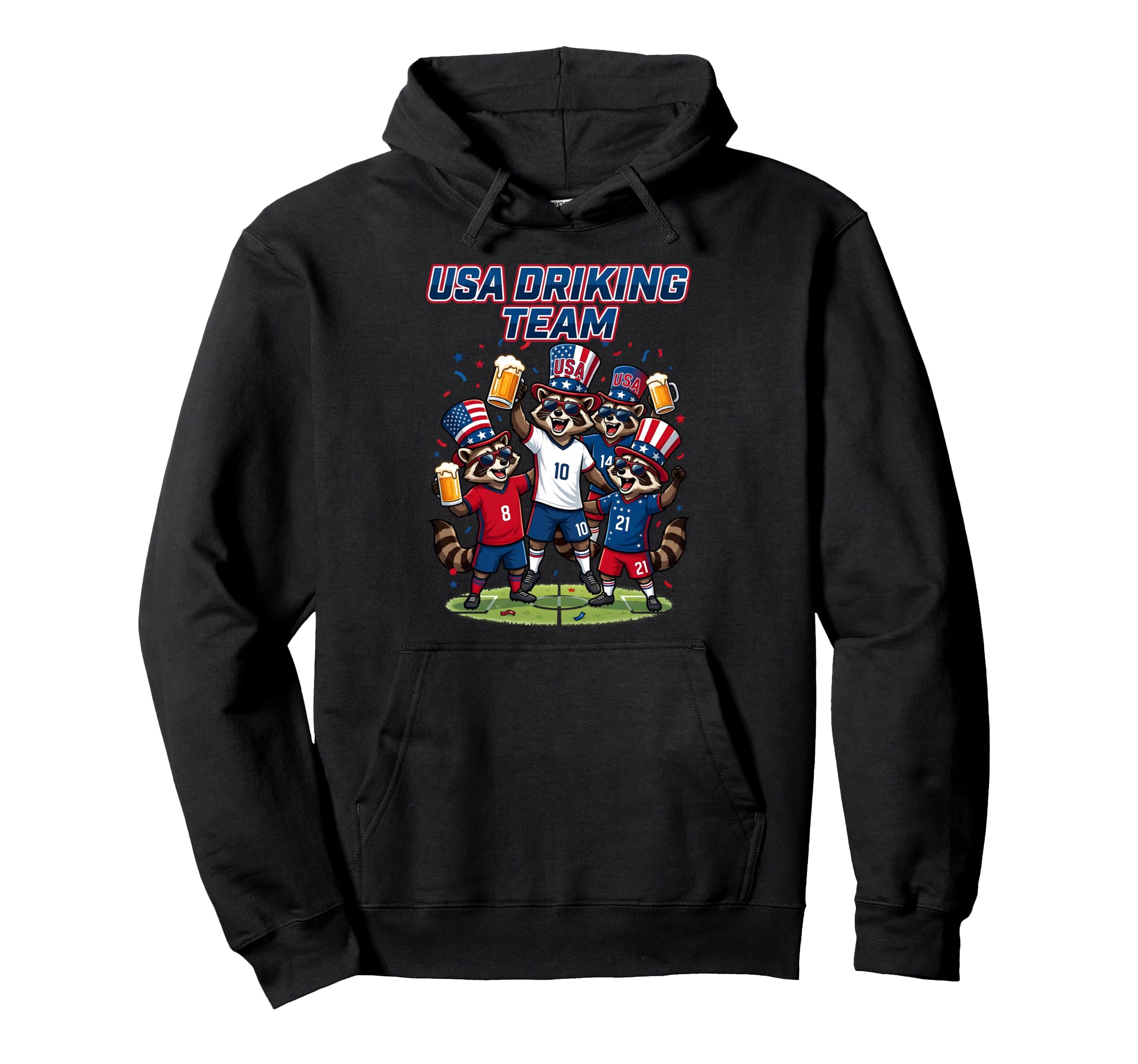 Usa Raccoon Soccer Tournament 2016 Hoodie - Trendy Graphic Men Women - T-Shirt, Sweatshirt, Hoodie