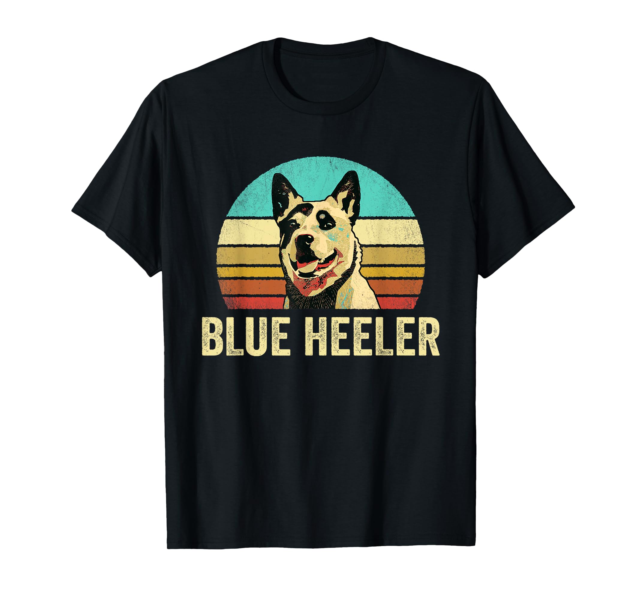 Blue Heeler Dog Sunset T-Shirt - Aesthetic Graphic Unisex - T-Shirt, Sweatshirt, Hoodie
