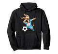 Dabbing Dog Guatemala Soccer Fans Hoodie - Fun Novelty Design for Adults - T-Shirt, Sweatshirt, Hoodie