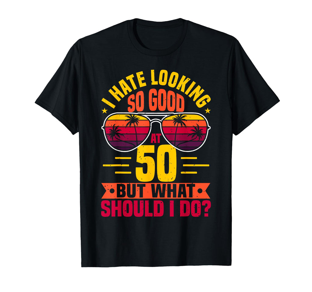 Funny 50Th Birthday Age 50 Year Old Dad T-Shirt - Minimalist Print Unisex - T-Shirt, Sweatshirt, Hoodie