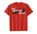Soccer Dad Daddy Checkered Soccer Fathers T-Shirt - Trendy Graphic Unisex - T-Shirt, Sweatshirt, Hoodie