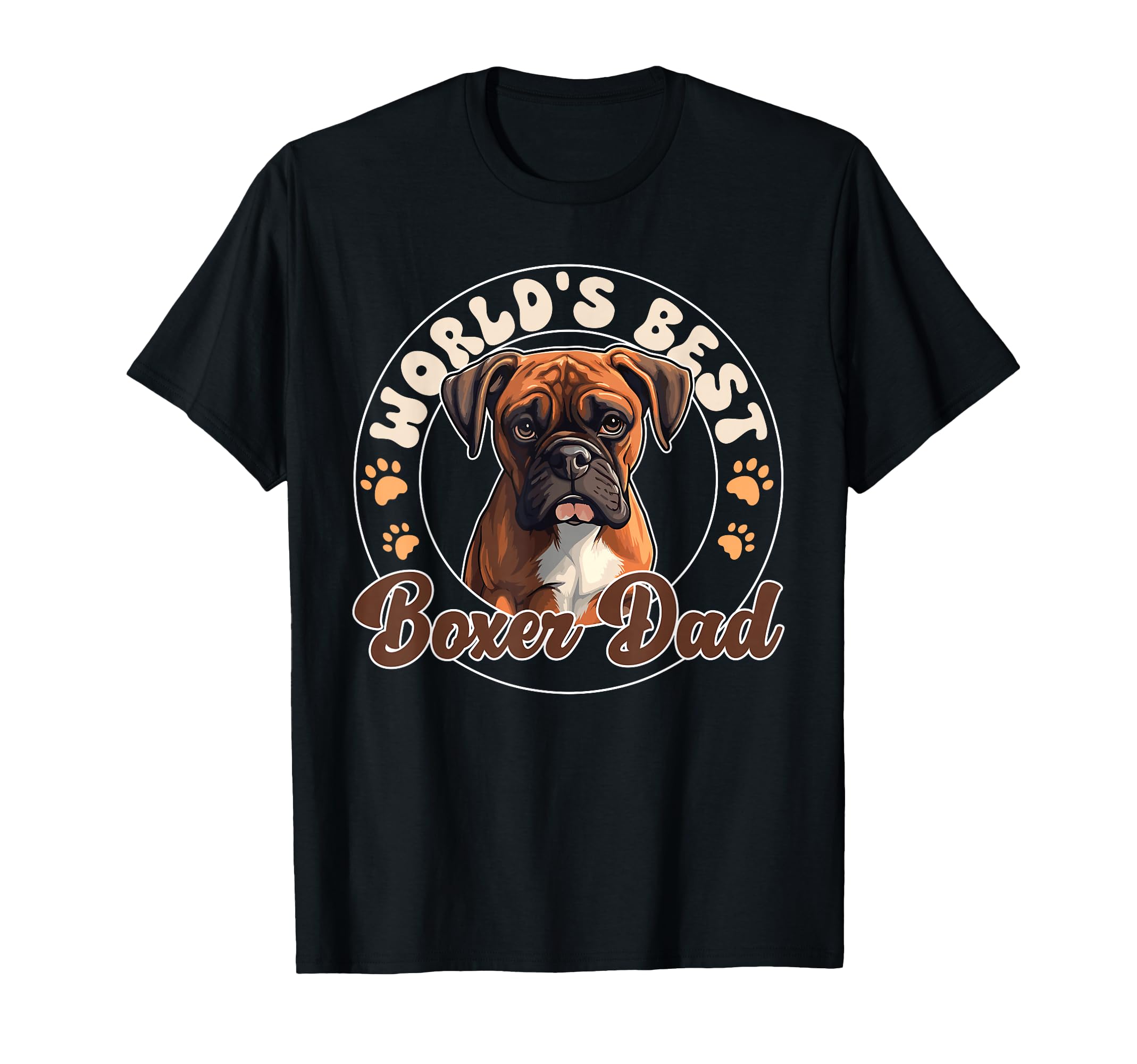 Boxer Dog Groovy Worlds Best Boxer T-Shirt - Fun Novelty Design Men Women - T-Shirt, Sweatshirt, Hoodie