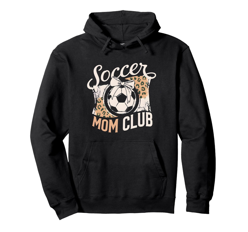 Soccer Mom Club Leopard Bow Mama Pride Hoodie - Streetwear Style Men Women - T-Shirt, Sweatshirt, Hoodie