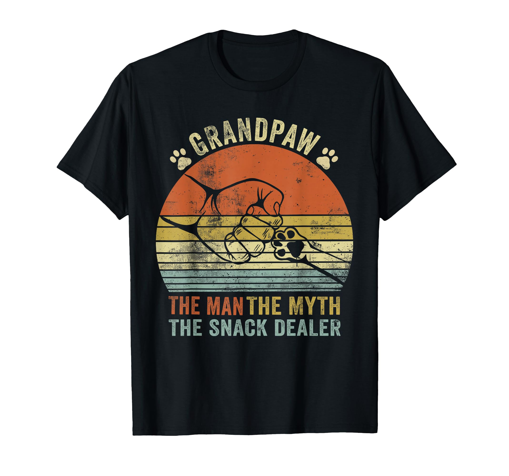 Grandpaw Myth Snack Dealer Fathers T-Shirt - Custom Art Print for Adults - T-Shirt, Sweatshirt, Hoodie