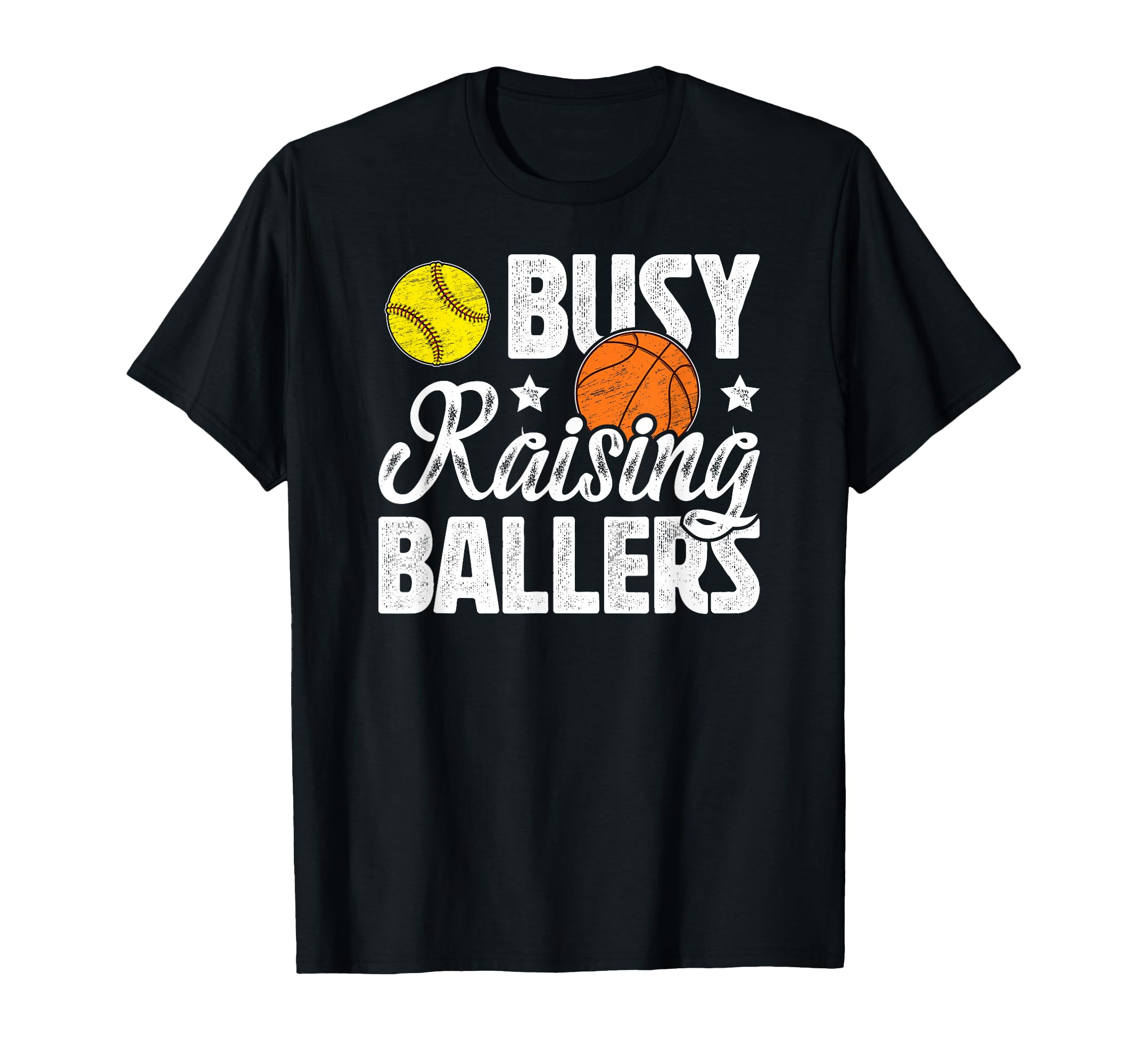 Busy Raising Ballers Basketball T-Shirt - Minimalist Print for Adults - T-Shirt, Sweatshirt, Hoodie