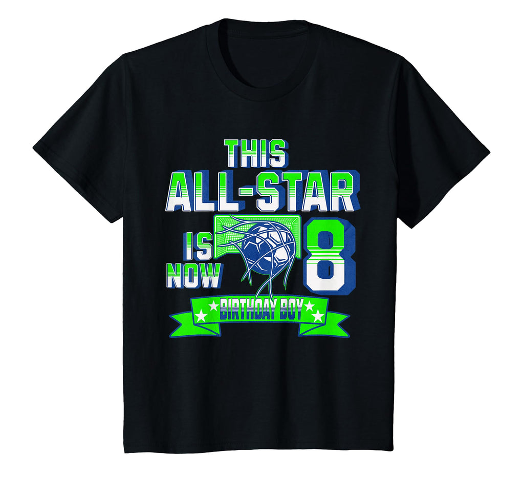 Age 8 Personalized Soccer Party 8Th T-Shirt - Minimalist Print Men Women - T-Shirt, Sweatshirt, Hoodie