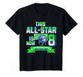 Age 8 Personalized Soccer Party 8Th T-Shirt - Minimalist Print Men Women - T-Shirt, Sweatshirt, Hoodie