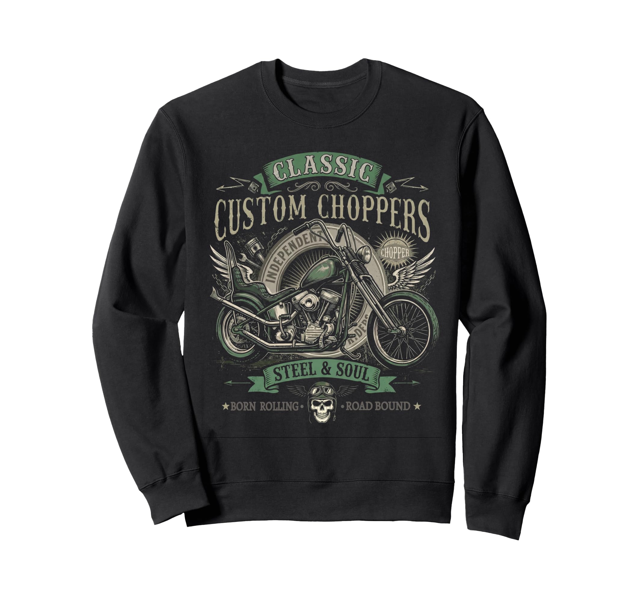 Biker Dad Grunge Fathers Day Sweatshirt - Streetwear Style Men Women - T-Shirt, Sweatshirt, Hoodie