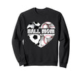 Happy Mothers Day Mom Both Heart Sweatshirt - Minimalist Print Unisex - T-Shirt, Sweatshirt, Hoodie