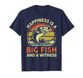 Fishing Happiness Big Fish Witness Funny T-Shirt - Unique Graphic Unisex - T-Shirt, Sweatshirt, Hoodie