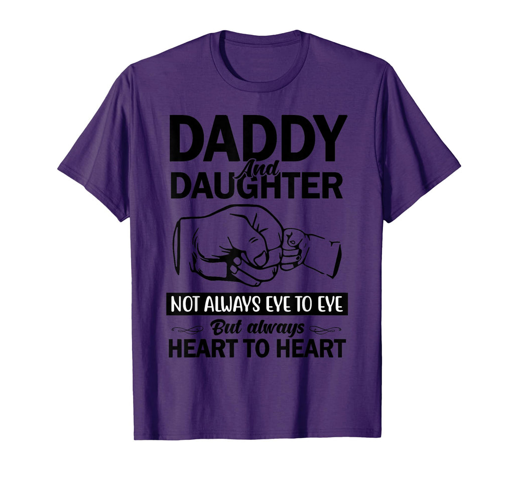 Daddy Daughter Not Always Eye To Eye T-Shirt - Minimalist Print Men Women - T-Shirt, Sweatshirt, Hoodie
